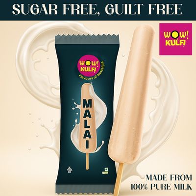 Wow! Malai Kulfi Ice Cream | Sugar Free