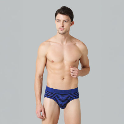 Van Heusen Apparel Men's Allover Print Swift Dry 4 Way Stretch AIR Series Active Brief | Blue - S
