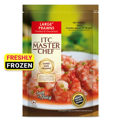 ITC Master Chef Large Prawns | Freshly Frozen | 15 hours from the Time of Harvesting Combo