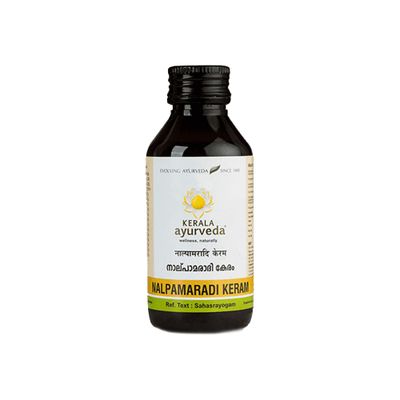 Nalpamaradi Oil | De-Tan, Sun Damaged Pre-Bath Face & Body Oil |With Fresh Turmeric