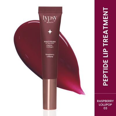Pout Polish Peptide Lip Treatment Balm|Raspberry Lollipop |8Ml