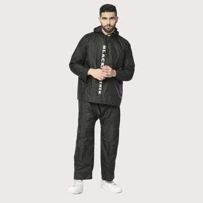 Citizen Raincoat Reversible Marvel Series Black Panther-XL Black