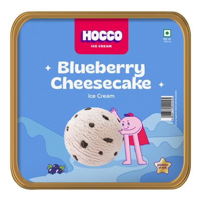 Hocco Blueberry Cheesecake Ice Cream Tub