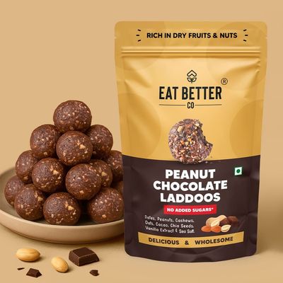 Peanut & Chocolate Laddoos | No Added Sugar | High Protein, Truly Natural