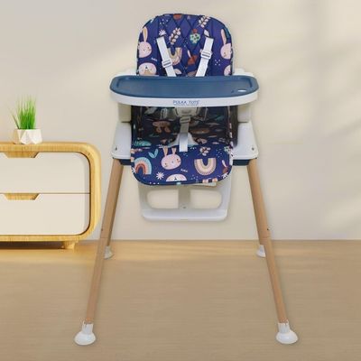 Grow & Glide High Chair | Jungle Design, Dark Blue