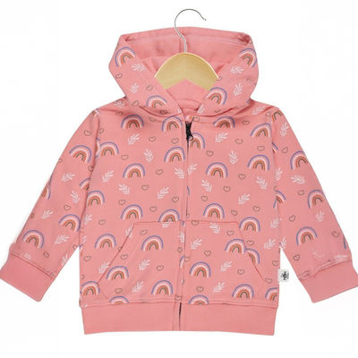 Girls Rainbow Land Zipper Jacket | Zpjk-Rwln | Multicolour | 2-3 Years