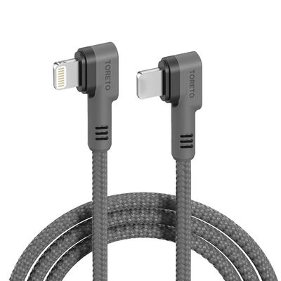 Toreto Type-C to Lightning Cable | 27W Fast Charging Cable Compatible with iPhone | iPad