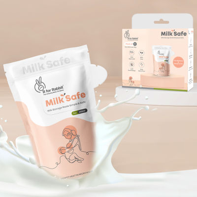 Milk Safe Milk Bags Peach White MBMSPW1 Feeding Nursing and Nursery