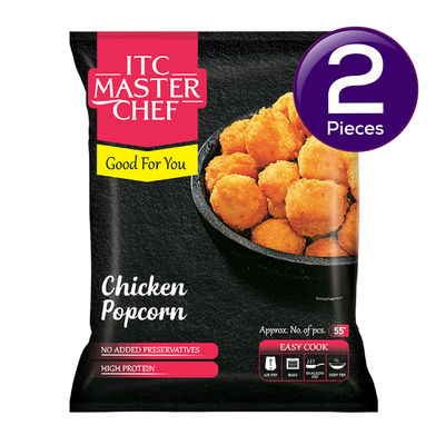 ITC Master Chef Chicken Popcorn | Source of Protein | No Added Preservatives | 55 pieces Combo