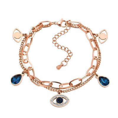 Women's Multi Layered Bracelet Rose Gold Regular