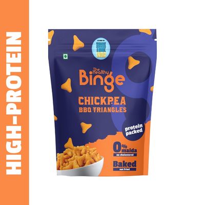 High Protein Chickpea Puffs-BBQ, Baked, No Palm Oil