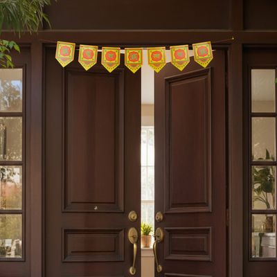 Shubh Labh Paper Toran | Multicolour | Mad Over Print
