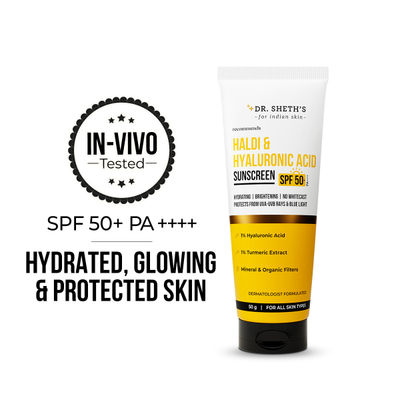Haldi & Hyaluronic Acid Sunscreen Spf 50+ Pa+++ For All Skin Type
