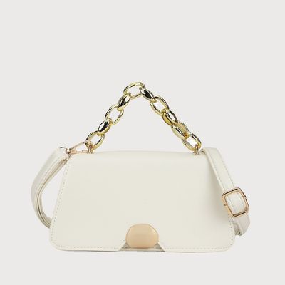 Fastrack Women's Croc Textured Sling Bag | White