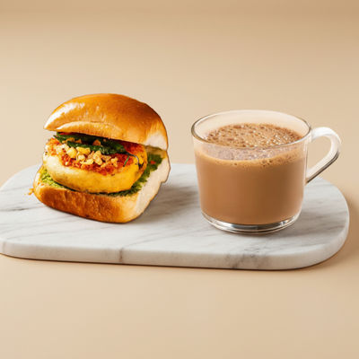 Vada Pav + Adrak Chai