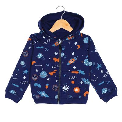Boys Space Magic Zipper Jacket | Zpjk-Spcmg | Multicolour | 3-4 Years