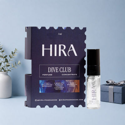 HIRA Dive Club Eau De Perfume | Mini | For Man | Woody, Musky & Spicy Notes