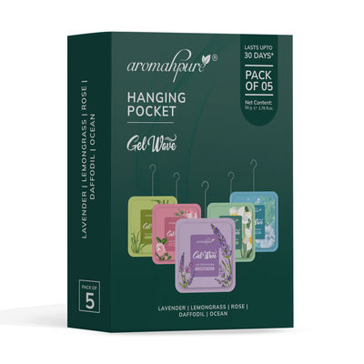 Gel Wave Bathroom Freshener | Assorted | Pack of 5