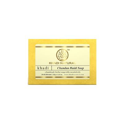 Khadi Natural Chandan Haldi Soap For Visibly Bright Skin