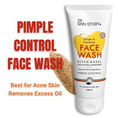 Face Wash For Acne Pimple Control Fade Dark Spots Natural Astringent Ginger Cinnamon