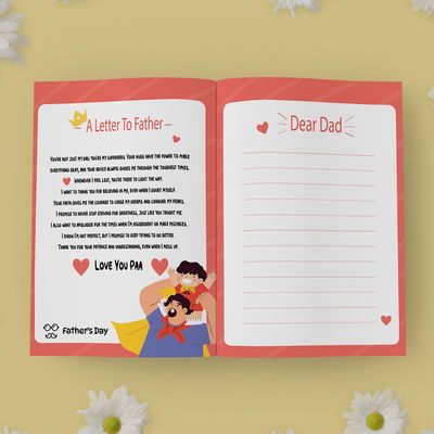 Mad Over Print Letter To Dad