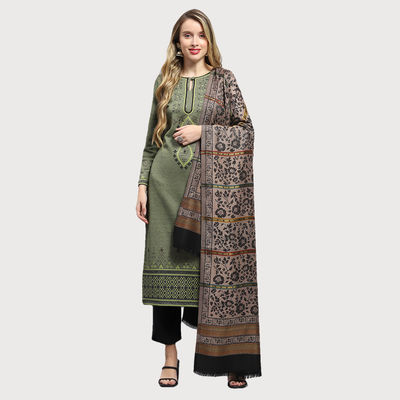Monte Carlo Womens Self Design Multi Colored Shawl (224Shw6859-0-40) (L 210 Cm X W 105 Cm)