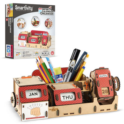 DIY Infinity Calendar/Desk Organiser Toy for 6 to 12 year old, Perfect gift for kids