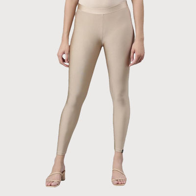 Twin Birds Women's Shimmer Legging | Pearly Vanilla - L