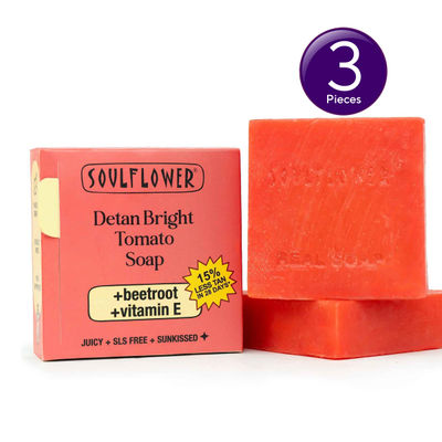 Tomato Soap for Tan Removal & Deep Moisturisation | Natural | 1 Pc Combo