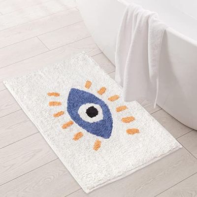 Cotton Bathrug, 17 x 24 inch, 100% Cotton, Evil Eye
