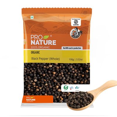 100% Organic Black Pepper (Whole)