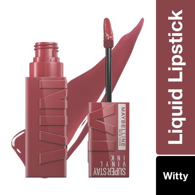 Superstay Vinyl Ink Liquid Lipstick | Witty | 16 HRs | Enriched With Vitamin E & Aloe