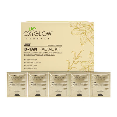 D-Tan Facial Kit - Remove Tan|Revives Dull Skin|Instant Glow|Oil Free Skin