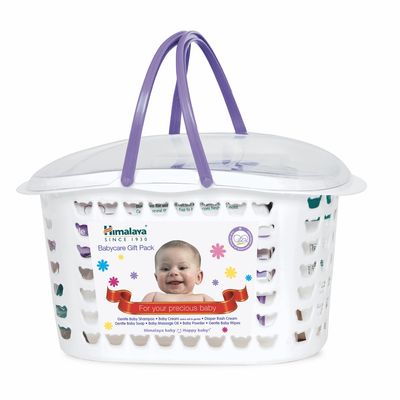 Happy Baby Gift Basket 7pcs with Newborn Baby Essentials