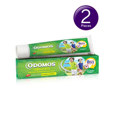 Odomos Naturals Non-Sticky Mosquito Repellent Cream Combo