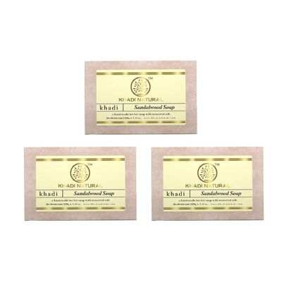 Khadi Natural Sandalwood Soap For Bright and Glowing Skin Combo