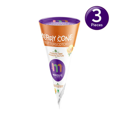 Mercely's Merrycone Butterscotch Ice Cream Cone | Combo