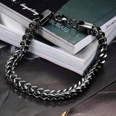 Men's Criss Cross Bracelet Black Regular