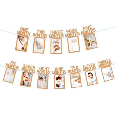 12 Months Baby Photo Banner | Let's Vybe