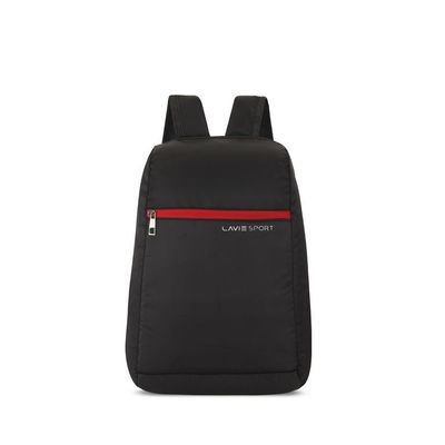 Unisex Solid Polyester 11 L Top Handle Backpack | Black