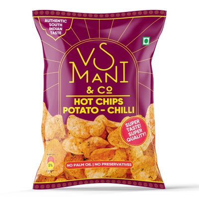 VS Mani Potato Hot Chips Chilli, No Palm Oil
