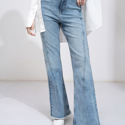 Women's High Waist Bootcut Jeans | Light Blue - 32