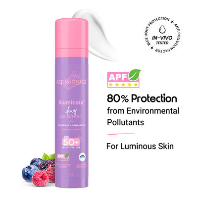 Illuminate+ Dewy Lightweight Sunscreen Gel SPF 50+ PA++++ for All Skin Types