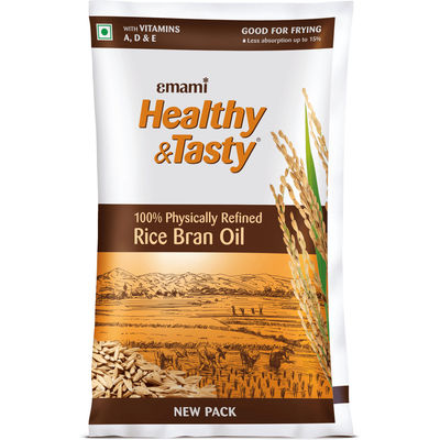 Emami Healthy & Tasty Refined Rice Bran Oil - Pouch