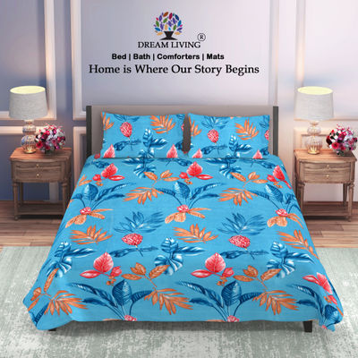 115 GSM Double Bedsheet Set |220 x 240 cm| With 2 Pillow Covers