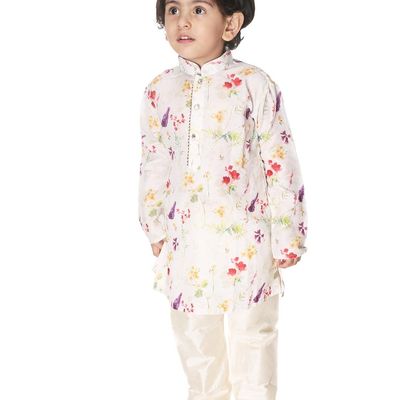 Vastramay Infant 18 - 24 Months Multicolor Cotton Kurta Pyjama Set For Kids | Multicolour | 1.5 - 2 years