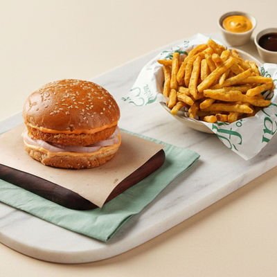 Classic French Fries + Chicken Classic Burger