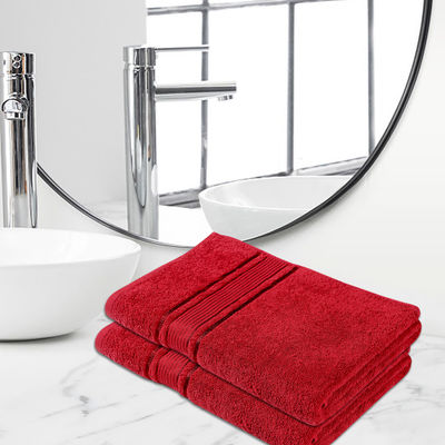 Pure Cotton Hand Towel 400 Gsm | Maroon - 40 x 60 cm