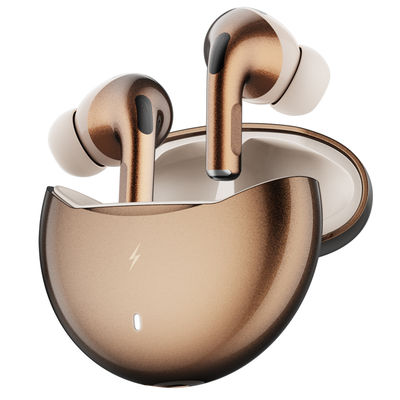 Fire-Boltt Fire Pods Aero Ultra TWS Earbud with Custom EQ Profile, Quad Mic ENC & 50H Playtime, Ultra Low 50ms Game Mode, Gold Metal