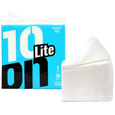 10On 2 Ply Large Tissue Napkins | 32 x32 cm